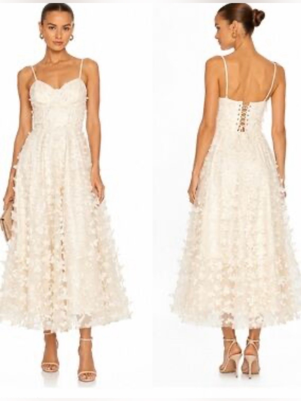 Thirty/Thirty Ivory Butterfly Dress Size XS